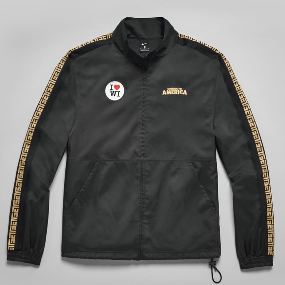 Nike Giannis "Coming To America" Track Jacket CQ6308 010 (Black) - Picture 1 of 2